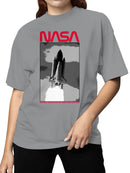 Officially Licensed Nasa Space Shuttle Launch Poster Women's T-shirt
