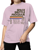 Officially Licensed Nasa Retro Space Shuttle Program Women's T-shirt