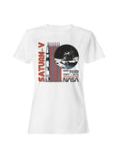 Officially Licensed Nasa Saturn-V Lunar Mission 1967-1973 Women's T-shirt