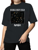 Officially Licensed Nasa Hubble Deep Field Image Women's T-shirt