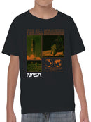 Officially Licensed Nasa Moon Landing Tribute Youth's T-shirt