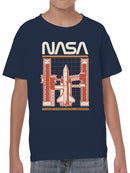 Officially Licensed Nasa Space Shuttle Design Youth's T-shirt