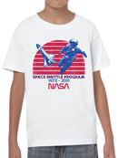 Officially Licensed Nasa Space Shuttle Program Tribute Youth's T-shirt