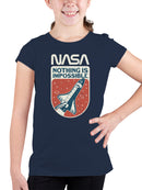Officially Licensed Nasa Space Shuttle: Nothing is Impossible Youth's T-shirt