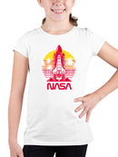 Officially Licensed Nasa Retro Space Shuttle  Youth's T-shirt