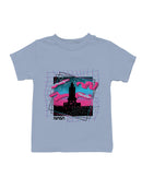 Officially Licensed Nasa Retro Neon Rocket Launch Design Youth's T-shirt