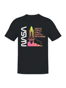 Officially Licensed Nasa Vintage Space Shuttle Launch Men's T-shirt