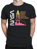 Officially Licensed Nasa Vintage Space Shuttle Launch Men's T-shirt