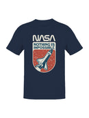 Officially Licensed Nasa Space Shuttle: Nothing is Impossible Men's T-shirt