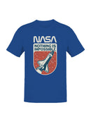 Officially Licensed Nasa Space Shuttle: Nothing is Impossible Men's T-shirt