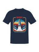 Officially Licensed Nasa Vintage Space Shuttle Blastoff Men's T-shirt