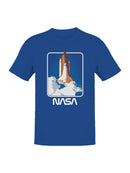 Officially Licensed Nasa Space Shuttle Launch Graphic Men's T-shirt