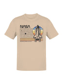 Officially Licensed Nasa Vintage Space Shuttle Tribute Men's T-shirt