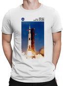 Officially Licensed Nasa Saturn V Rocket Launch Men's T-shirt