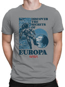 Officially Licensed Nasa Discover Europa's Secrets Men's T-shirt