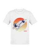 Officially Licensed Nasa Shuttle Retro Sunset Design Men's T-shirt
