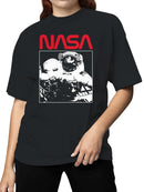 Officially Licensed Nasa Astronaut Spacewalk Art Women's T-shirt