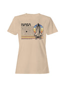 Officially Licensed Nasa Vintage Space Shuttle Tribute Women's T-shirt