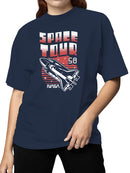 Officially Licensed Nasa Space Tour 58: Shuttle Adventure Women's T-shirt