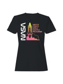 Officially Licensed Nasa Vintage Space Shuttle Launch Women's T-shirt
