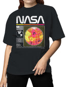 Officially Licensed Nasa Retro Globe Design 1958 Women's T-shirt