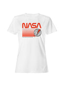 Officially Licensed Nasa Retro Rocket Emblem Women's T-shirt