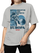 Officially Licensed Nasa Discover Europa's Secrets Women's T-shirt
