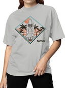 Officially Licensed Nasa Retro Space Shuttle Design Women's T-shirt