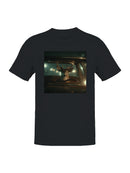 Driving Deer at Night Men's T-shirt