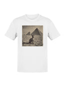 Sphynx Cat in Egyptian Desert Men's T-shirt