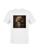 Aristocratic Poodle Portrait Art Men's T-shirt