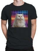 Retro Futuristic Cat Art Men's T-shirt