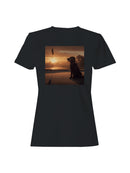 Sunset Canine on Golf Course Women's T-shirt