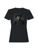 Wild West Cougar Cowboy Art Women's T-shirt