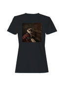 Victorian Cat Pianist Portrait Women's T-shirt