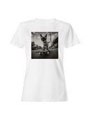 Skateboarding Cat Adventure Women's T-shirt