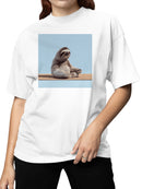 Peaceful Sloth Meditation Vibes Women's T-shirt