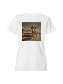Cowboy Bull in Western Town Women's T-shirt