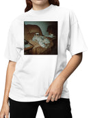 Cozy Sloth in Pajamas Relaxation Women's T-shirt