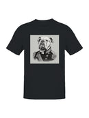 Noble Bulldog Officer Portrait Men's T-shirt