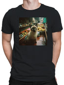 Cat in Floating Market Scene Men's T-shirt