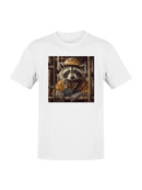 Construction Raccoon Worker Art Men's T-shirt