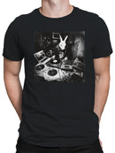 DJ Rabbit Spinning Vinyl Beats Men's T-shirt