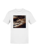 Sleepy Raccoon Office Desk Decor Men's T-shirt