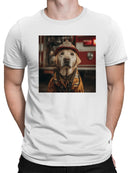 Courageous Canine Firefighter Men's T-shirt