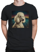 Retro Futuristic Poodle Portrait Men's T-shirt