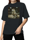 Shiba Inu in Samurai Armor Women's T-shirt