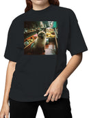 Cat in Floating Market Scene Women's T-shirt