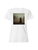 Golf Course Dog in Morning Mist Women's T-shirt