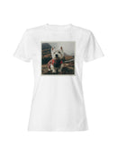 Highland Terrier in Plaid Women's T-shirt